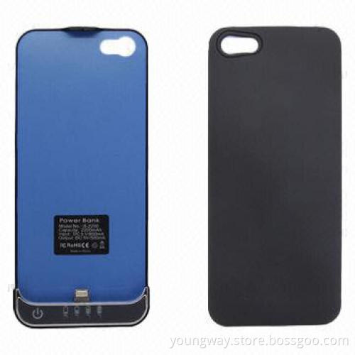 Power Pack for iPhone5, 4, 4S, 2,200mAh Lithium Battery Power Case
